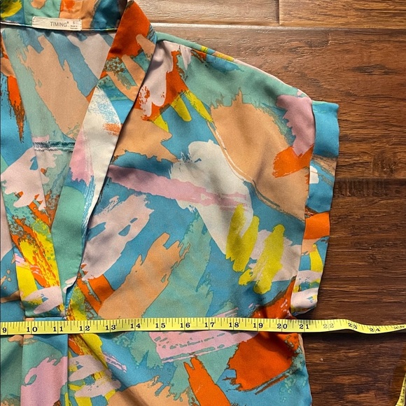 SHEIN Colorful Abstract Print Blouse - Picture 4 of 5